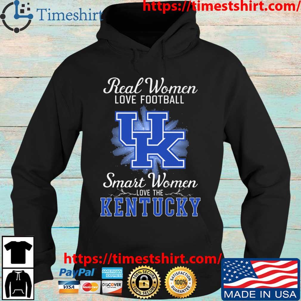 Real Women Love Football Smart Women Love The Kentucky Wildcats 2023 s Hoodie den