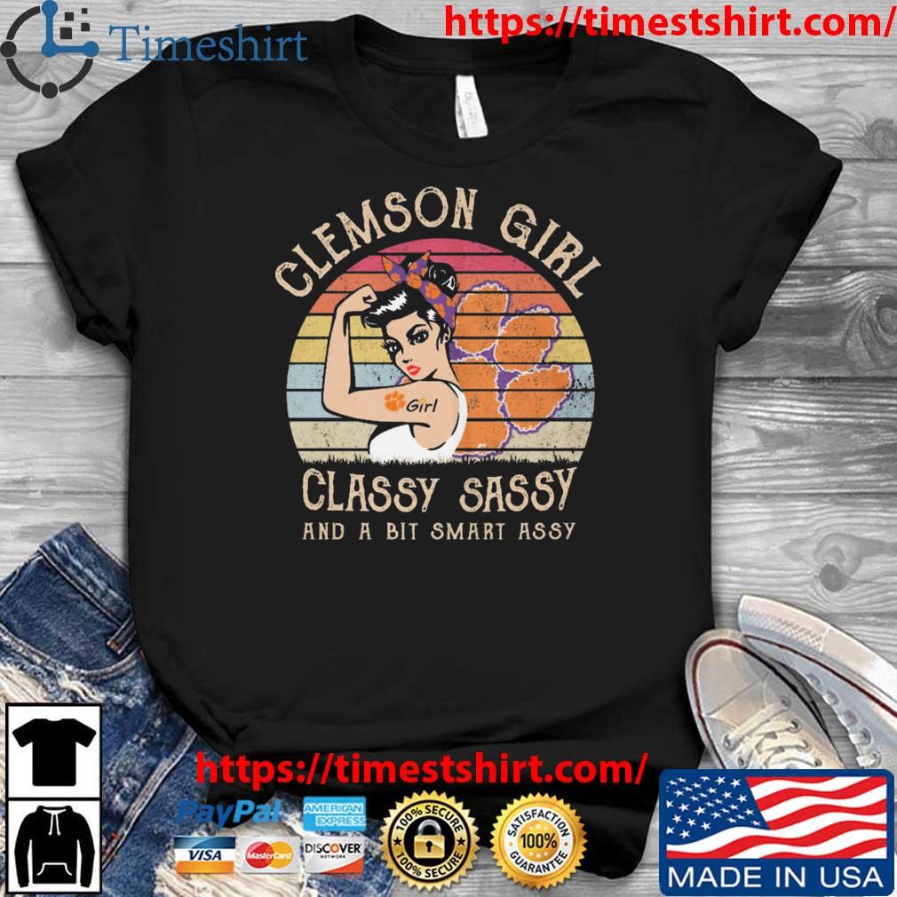 Strong Girl Clemson Tigers Girl Classy Sassy And A Bit Smart Assy Vintage shirt