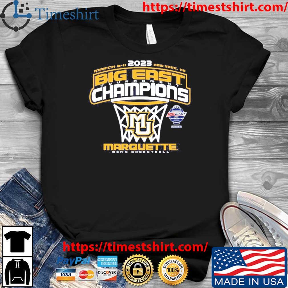 Marquette Golden Eagles 2023 Big East Men's Basketball Conference Tournament Champions shirt