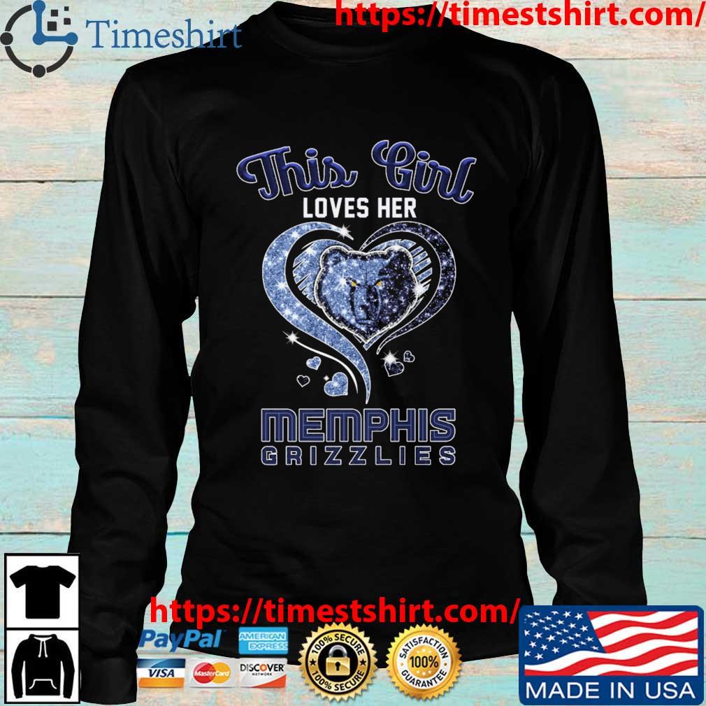 Real Women Love Football Smart Women Love The Memphis Grizzlies Diamond  Heart shirt, hoodie, sweater, long sleeve and tank top