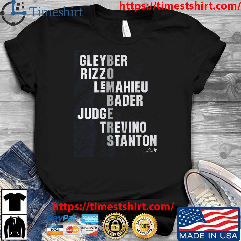 Official gleyber rizzo lemahieu bader judge trevino stanton