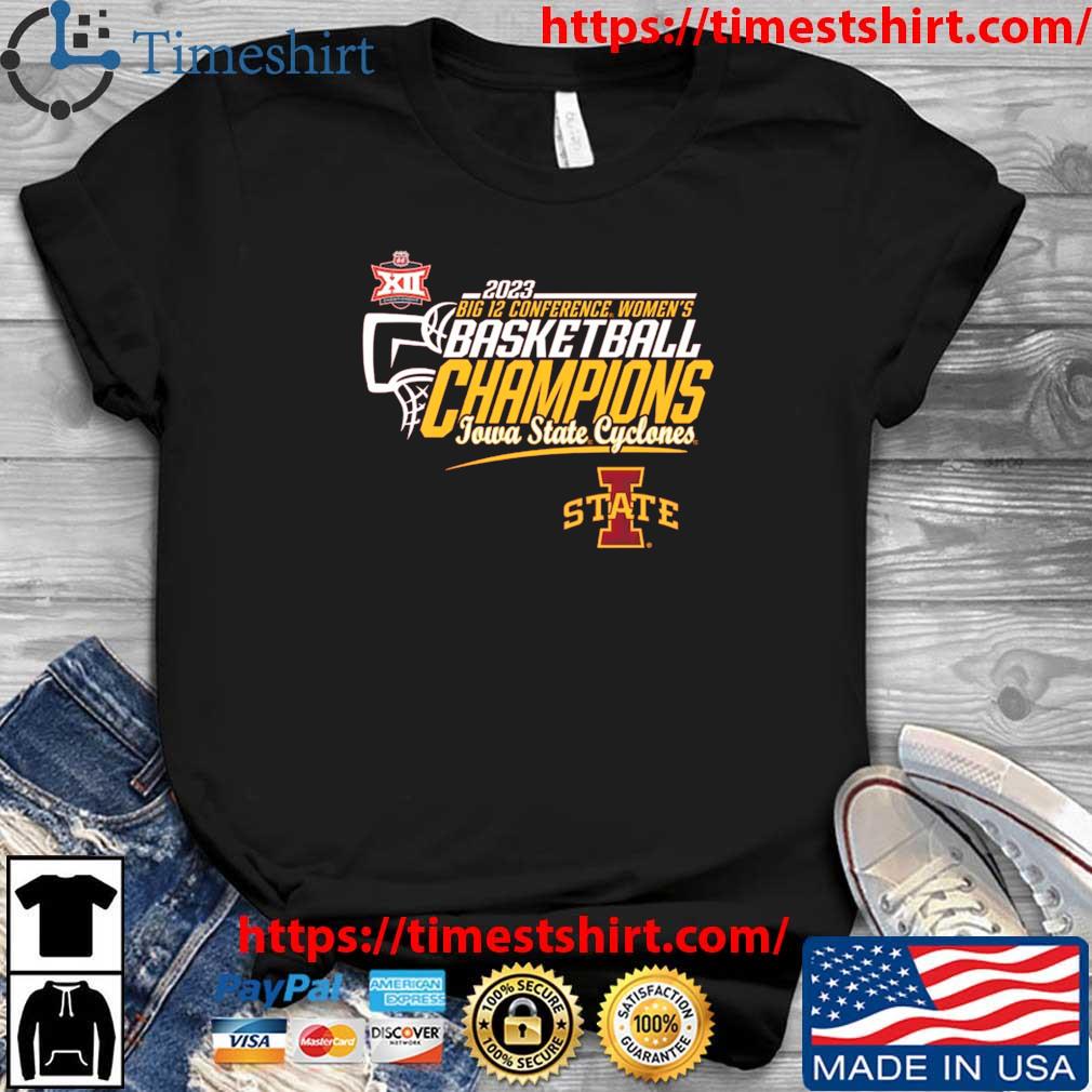Cardinal Iowa State Cyclones 2023 Big 12 Women's Basketball Conference Tournament Champions shirt