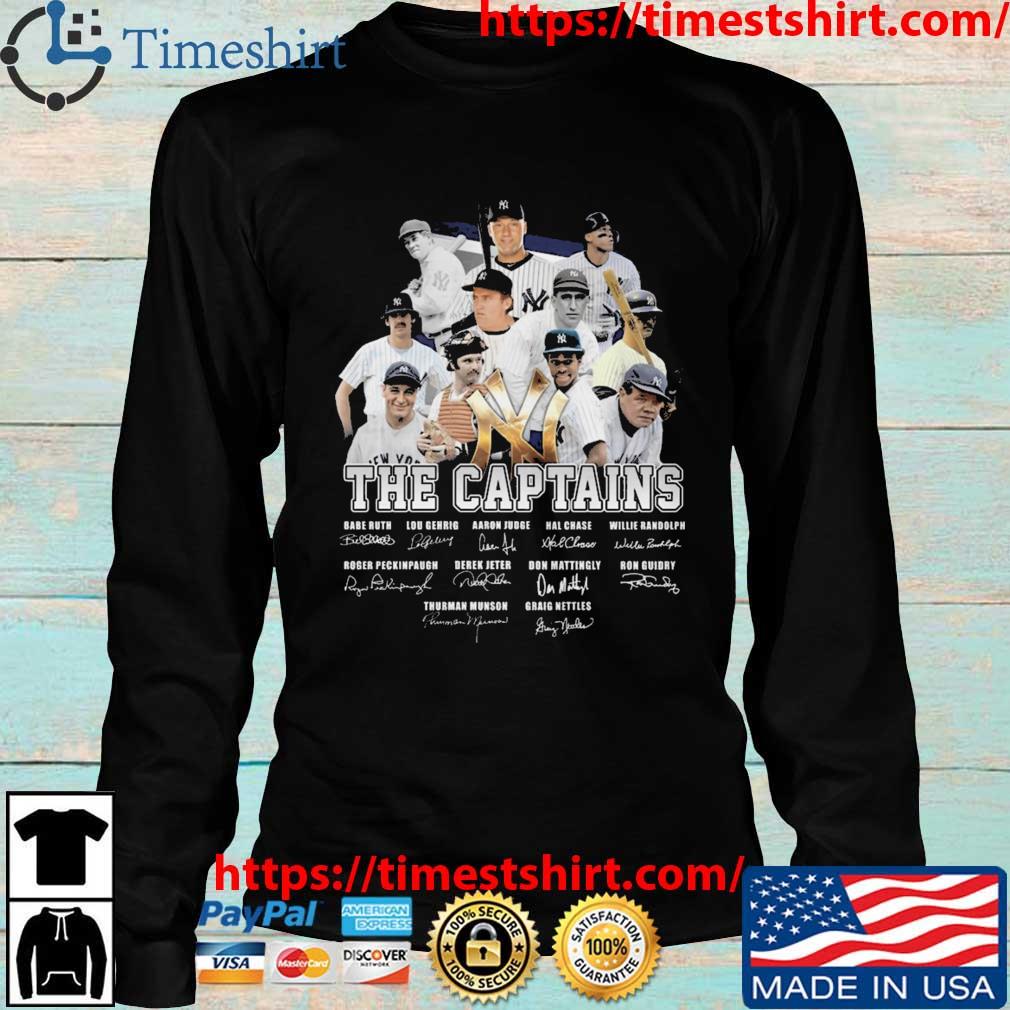 Aaron Judge and New York The Captains New York Yankees signatures shirt,  hoodie, sweater, long sleeve and tank top