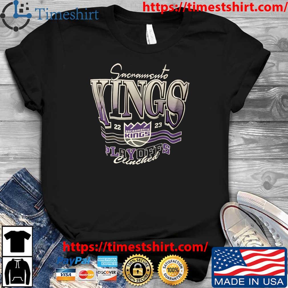 Official king team store sacramento kings playoff clinched shirt