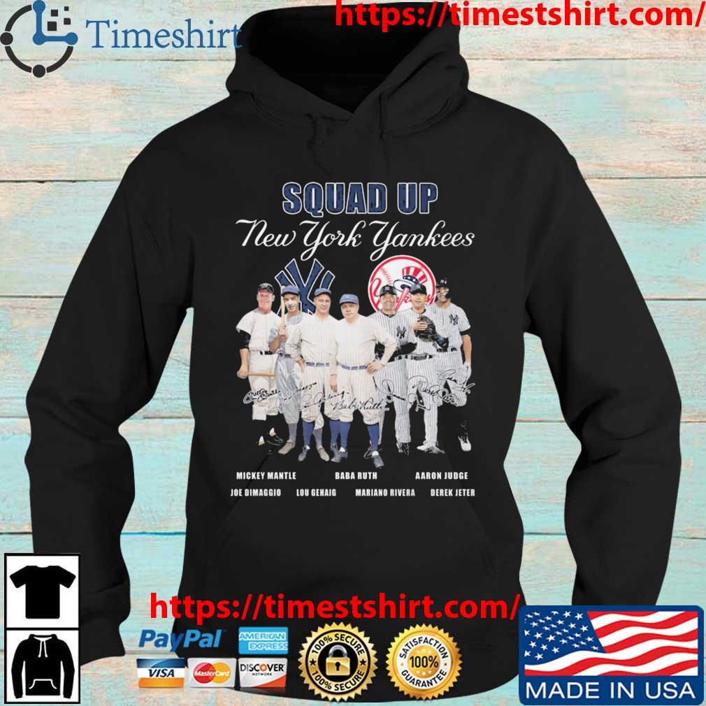 Squad up NY Yankees baseball team signature shirt, hoodie, sweater