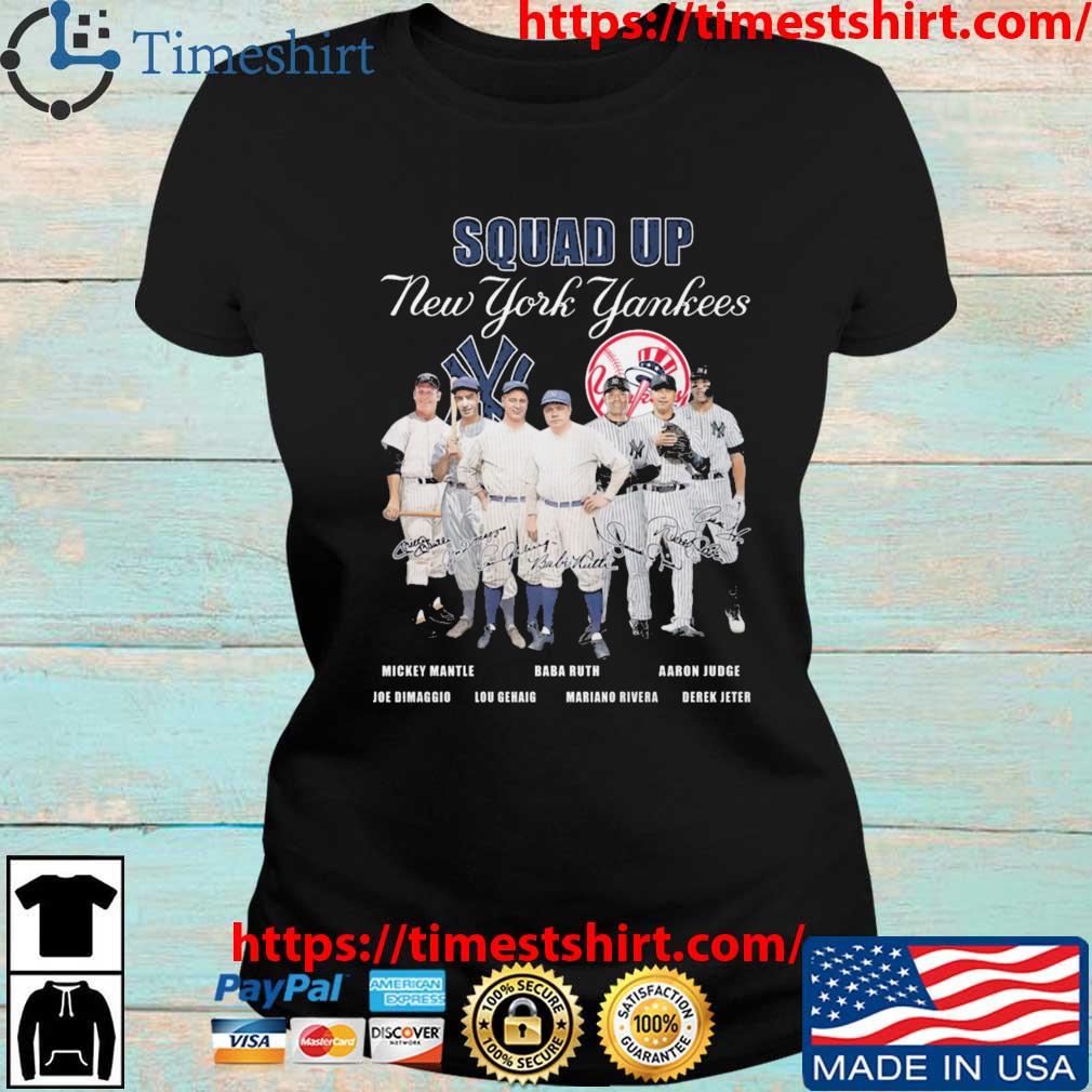 Squad up NY Yankees baseball team signature shirt - Dalatshirt