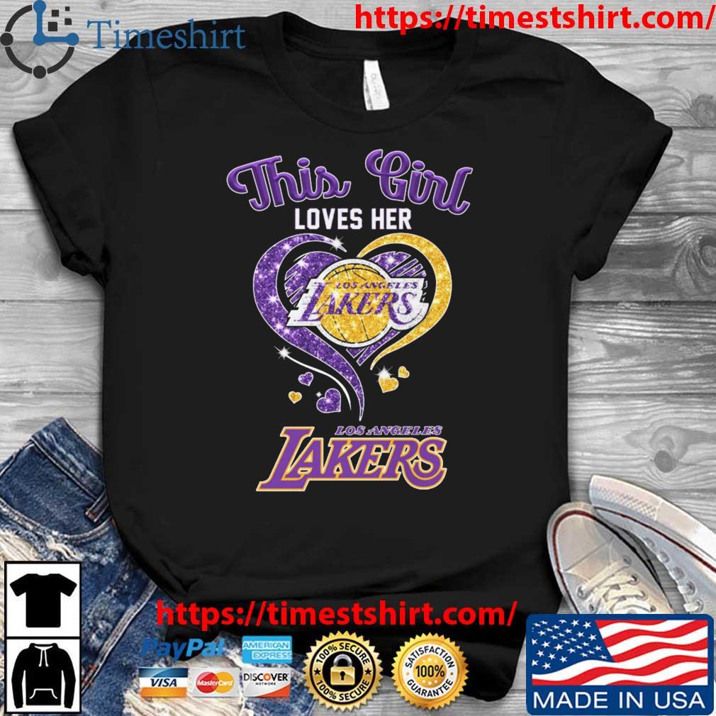 This Girl Loves Her Los Angeles Lakers Diamond Heart shirt, hoodie,  sweater, long sleeve and tank top