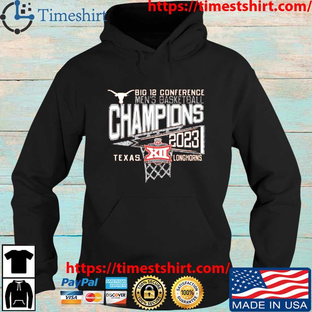 Texas Longhorns 2023 Big 12 Men's Basketball Conference Tournament Champions Locker Room s Hoodie den