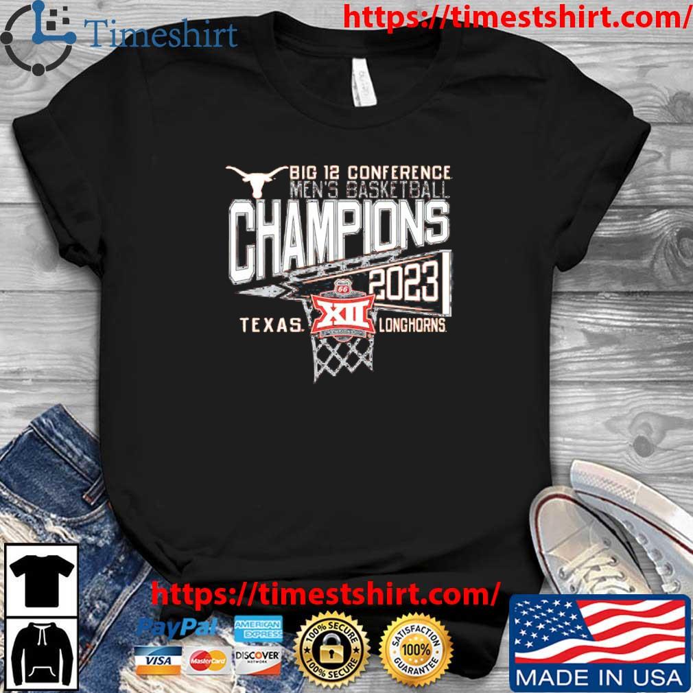Texas Longhorns 2023 Big 12 Men's Basketball Conference Tournament Champions Locker Room shirt