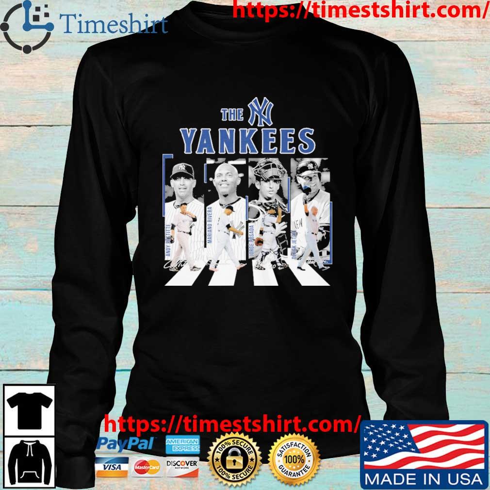 Official the Yankees Mariano Rivera Jorge Posada Andy Pettitte Derek Jeter Abbey  Road signatures shirt, hoodie, sweater, long sleeve and tank top
