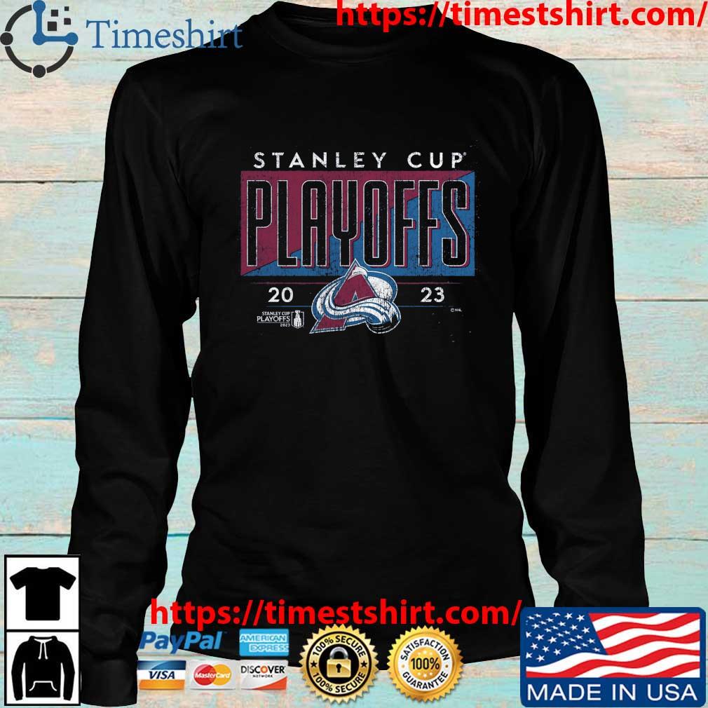 Colorado Avalanche Stanley Cup Playoffs 2023 T Shirt Navy - WBMTEE