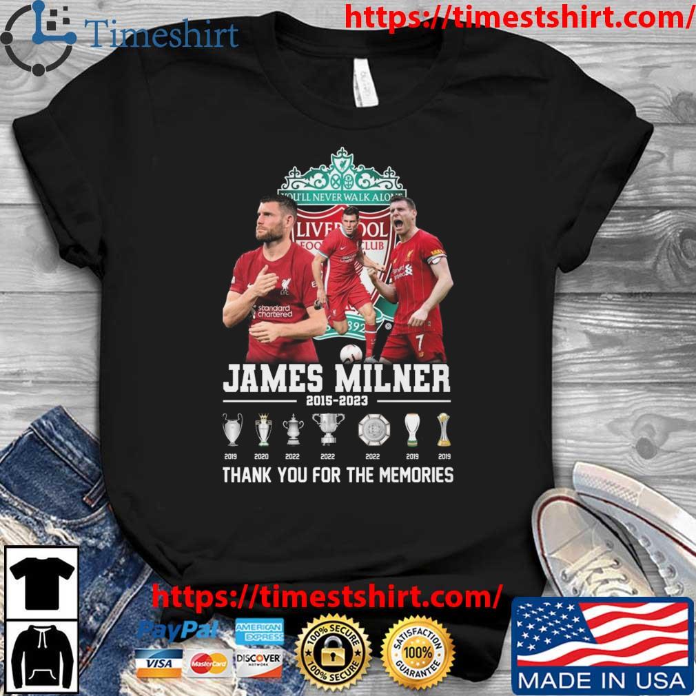 Liverpool James Milner 2015 – 2023 Thank You For The Memories Signatures 2023 Shirt