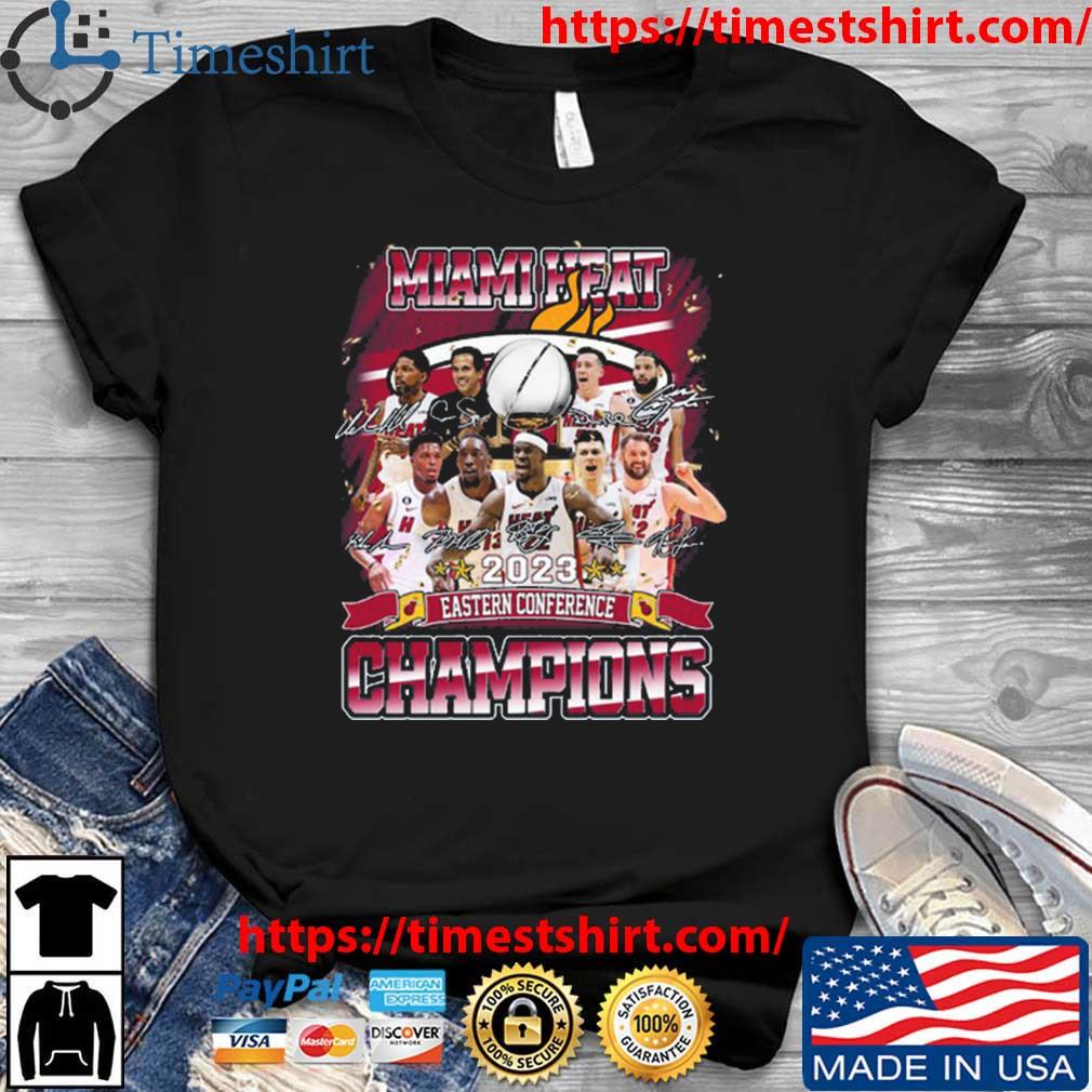 Miami Heat 2023 Eastern Conference Champions Signatures Shirt