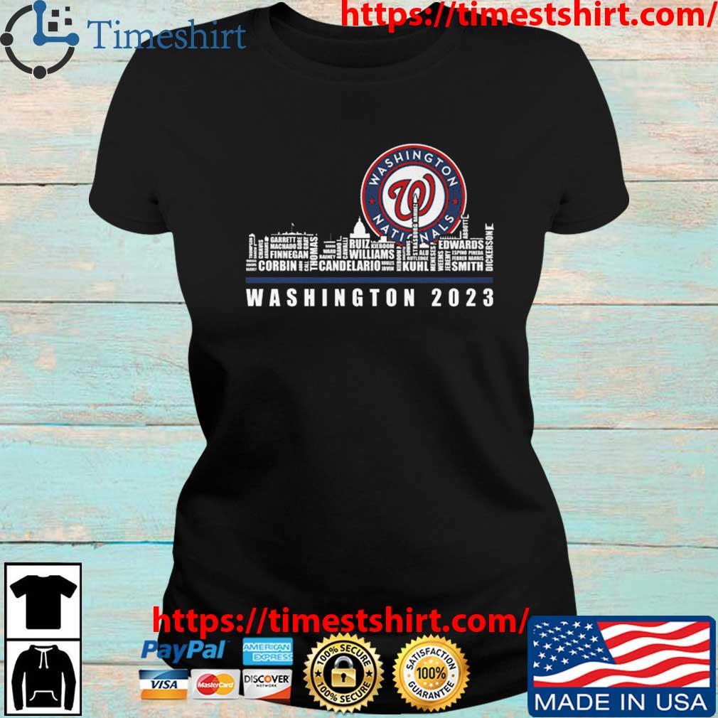 Washington Nationals 2023 Season Team Players Names In City shirt, hoodie,  sweater, long sleeve and tank top