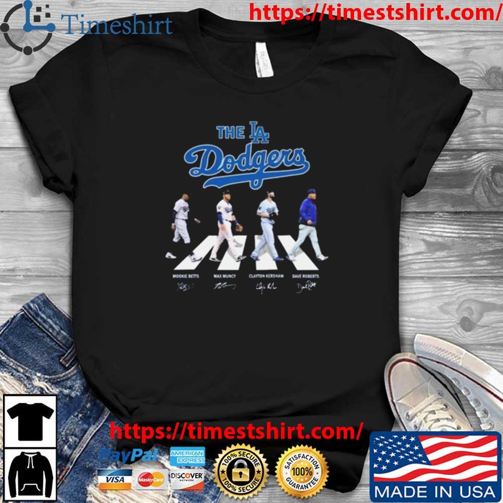 Los Angeles Dodgers T Shirt Baseball Team Abbey Road Signatures