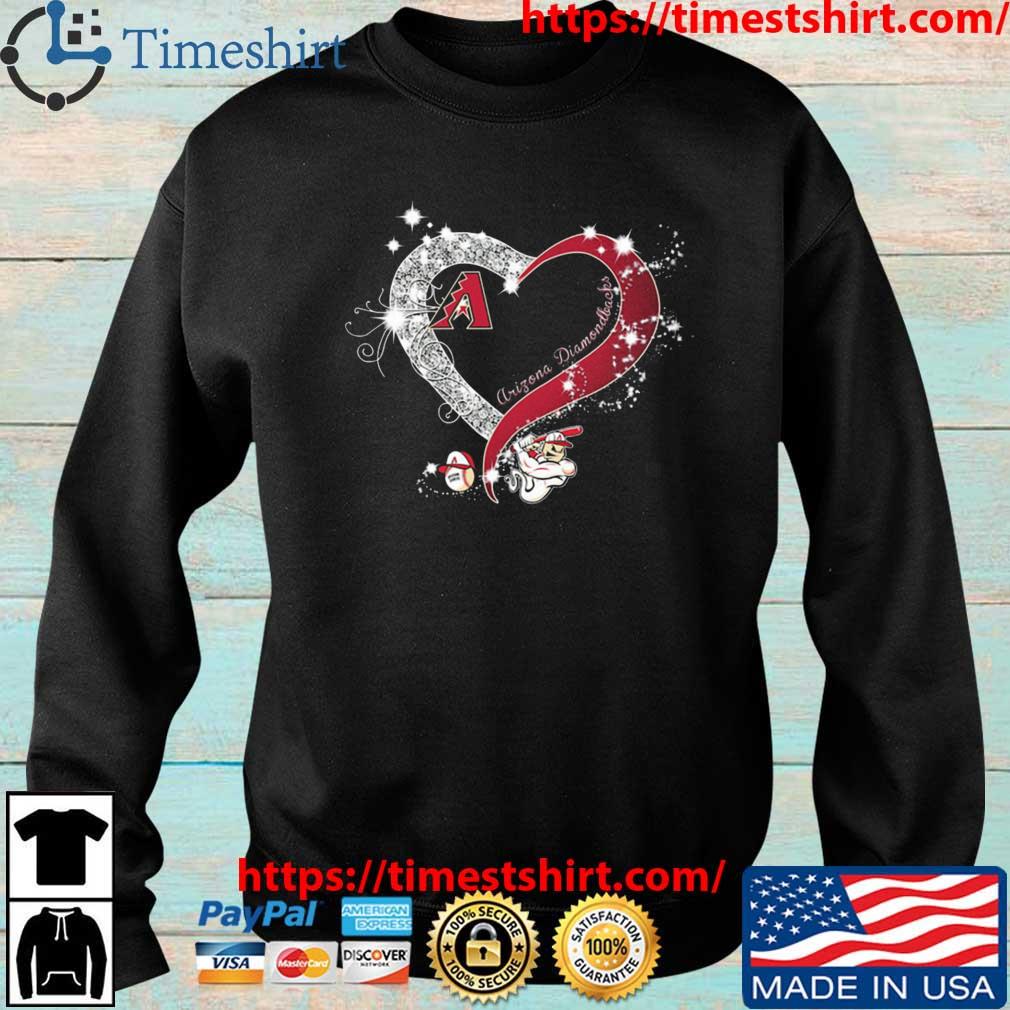 Arizona Diamondbacks Baseball Glitter Heart 2023 Shirt, hoodie, longsleeve,  sweatshirt, v-neck tee