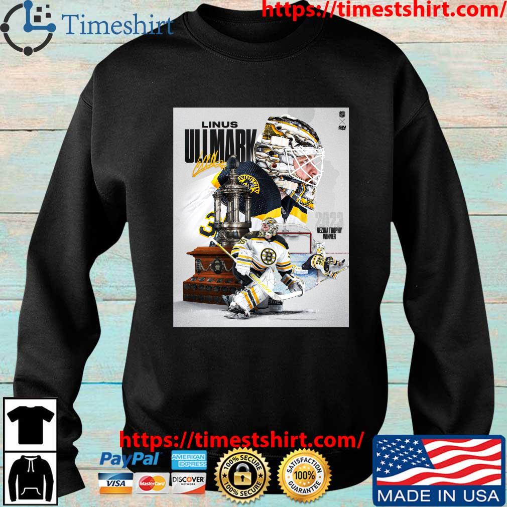 Official Linus Ullmark Boston Bruins 2023 Vezina Trophy Winner T-shirt -  Shibtee Clothing