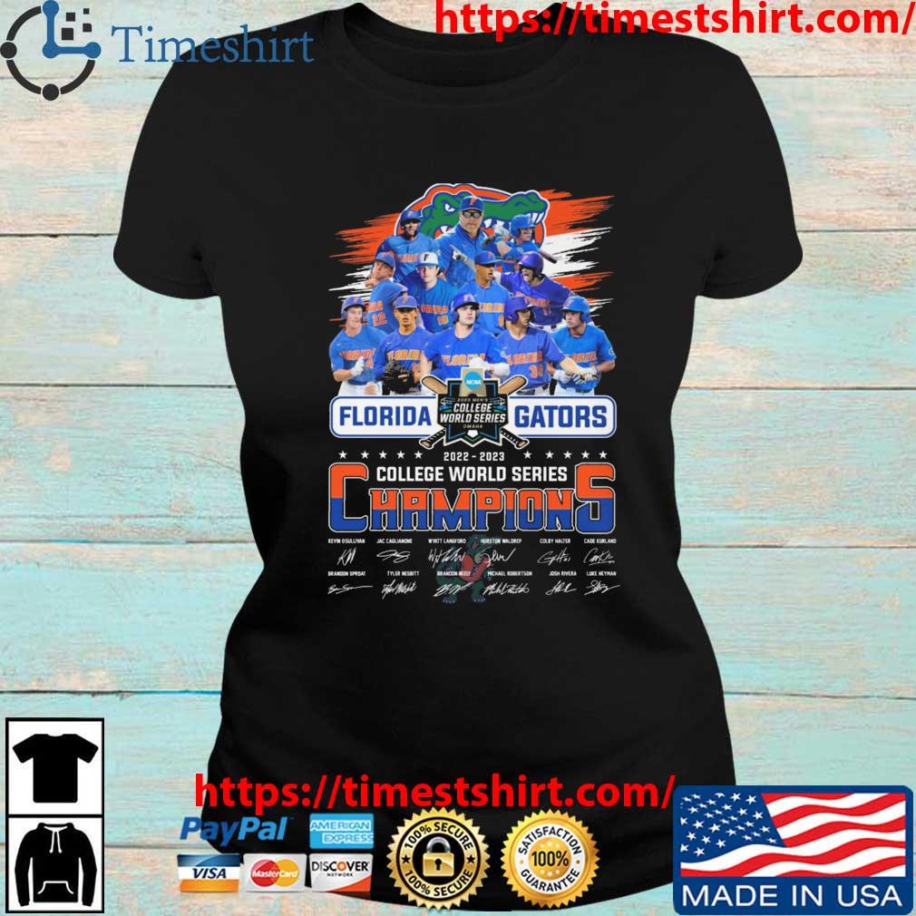 Florida Gators 2022 2023 College World Series Champions signature shirt,  hoodie, sweater, long sleeve and tank top