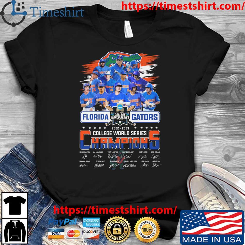 Florida Gators 2022 2023 College World Series Champions signature shirt,  hoodie, sweater, long sleeve and tank top