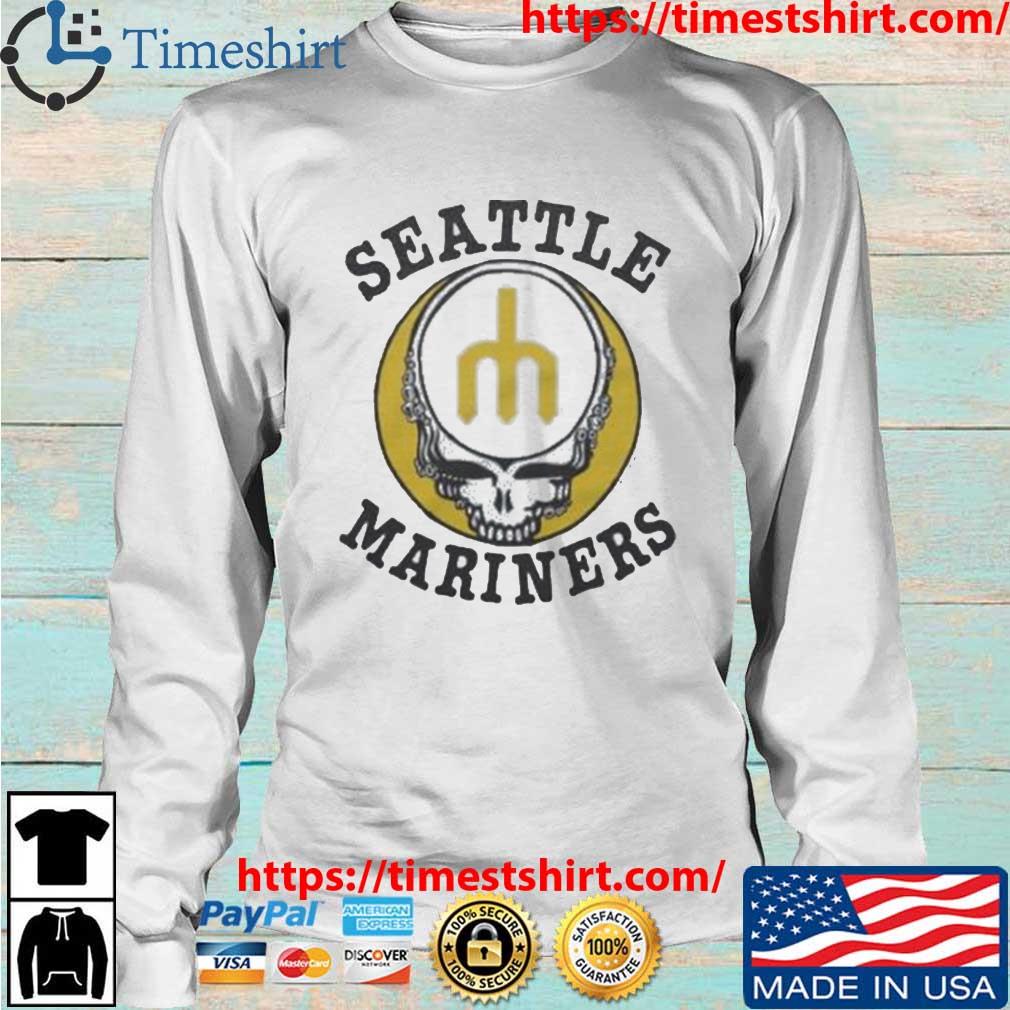 Mlb x grateful dead x mariners retro skull shirt, hoodie, sweater, long  sleeve and tank top