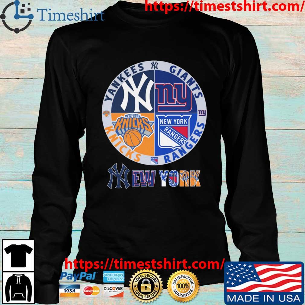 Knicks Rangers Yankees And Giants New York Sport Teams Shirt