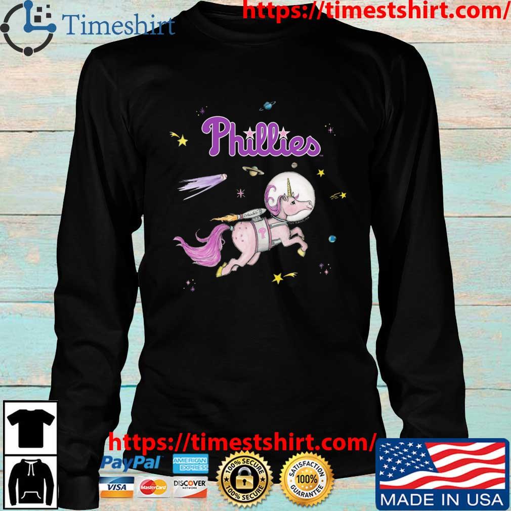 Philadelphia Phillies Space Unicorn Tee Shirt 2T / Black