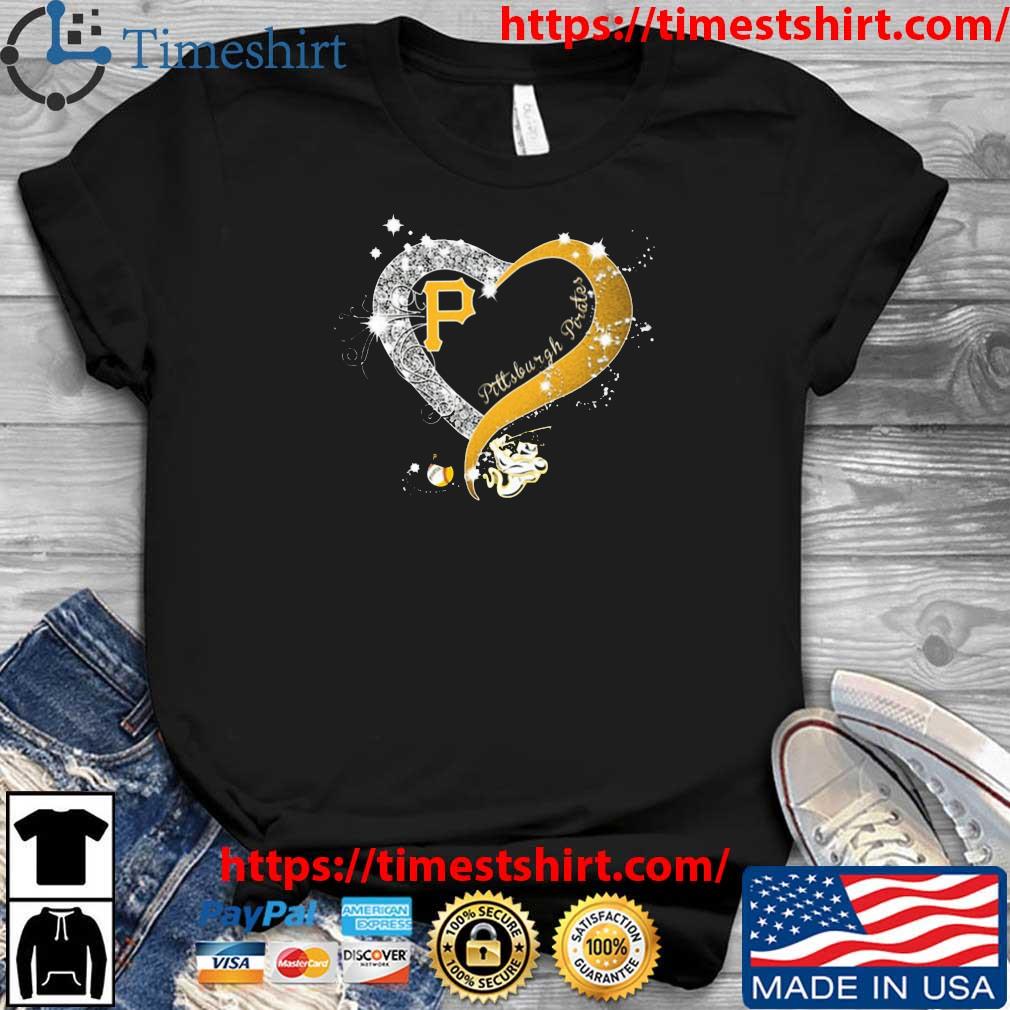 Pittsburgh pirates baseball glitter heart shirt, hoodie, sweater