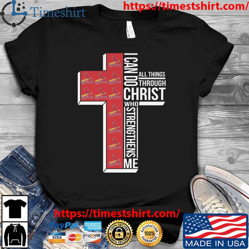 St Louis Cardinals Cross I Can Do Christ Who Strengthens Me All