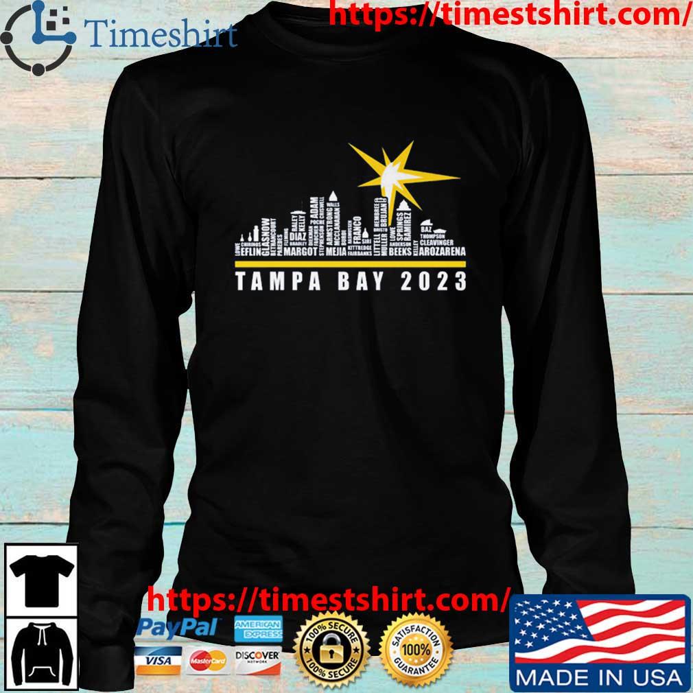 Official Logo Tampa bay rays 2023 season team players names in city shirt,  hoodie, sweater, long sleeve and tank top