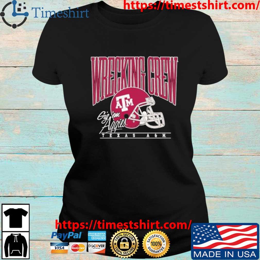 Official Texas a&m Football wrecking crew gig em aggies shirt