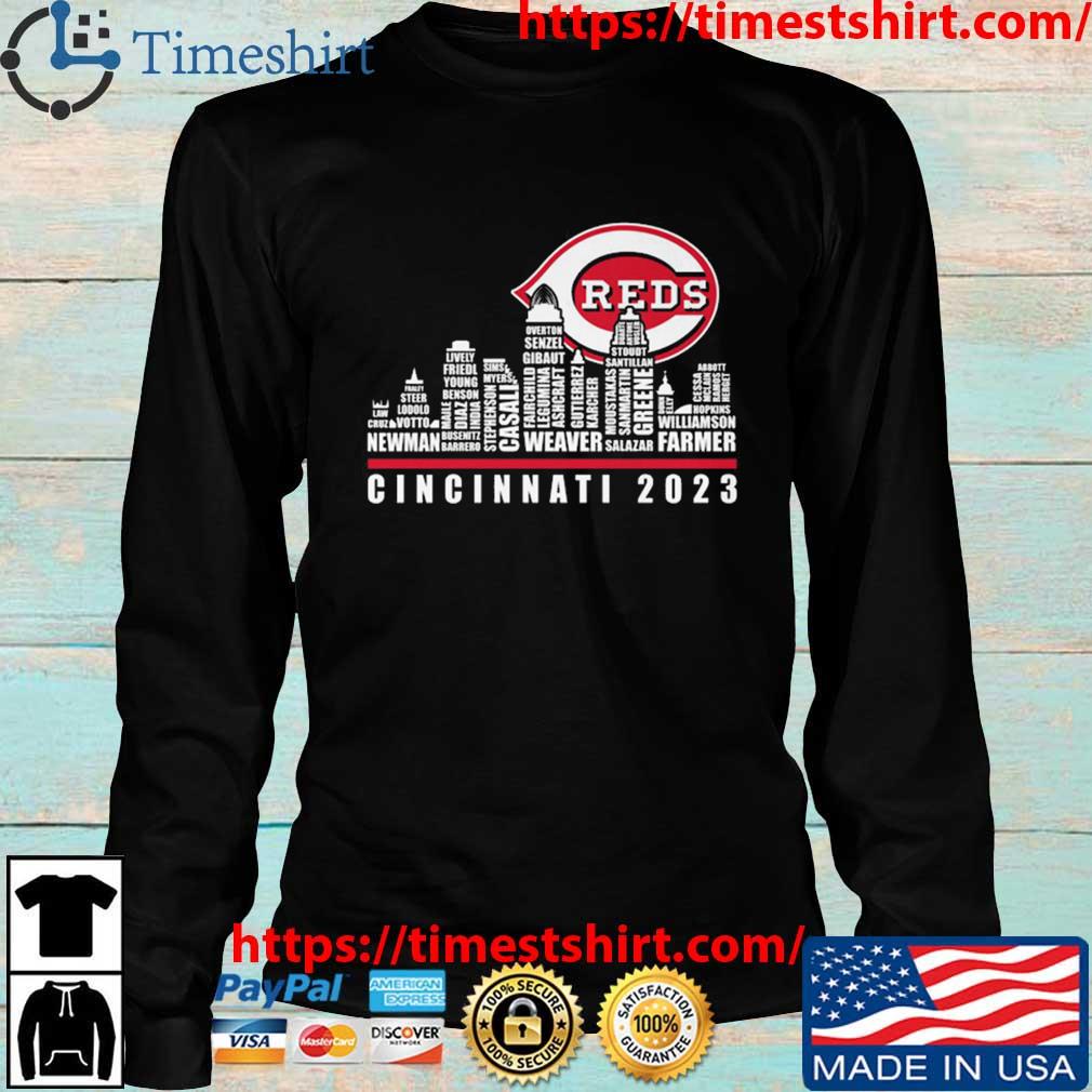 Cincinnati Reds 2023 Season Team Players Names In City shirt, hoodie,  sweater, long sleeve and tank top