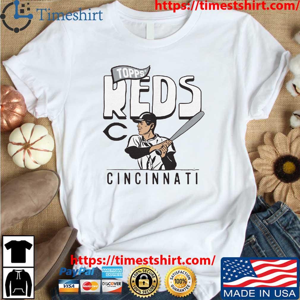 Official Homage Merch Mlb X Topps Cincinnati Reds Long Sleeved T Shirt -  WBMTEE