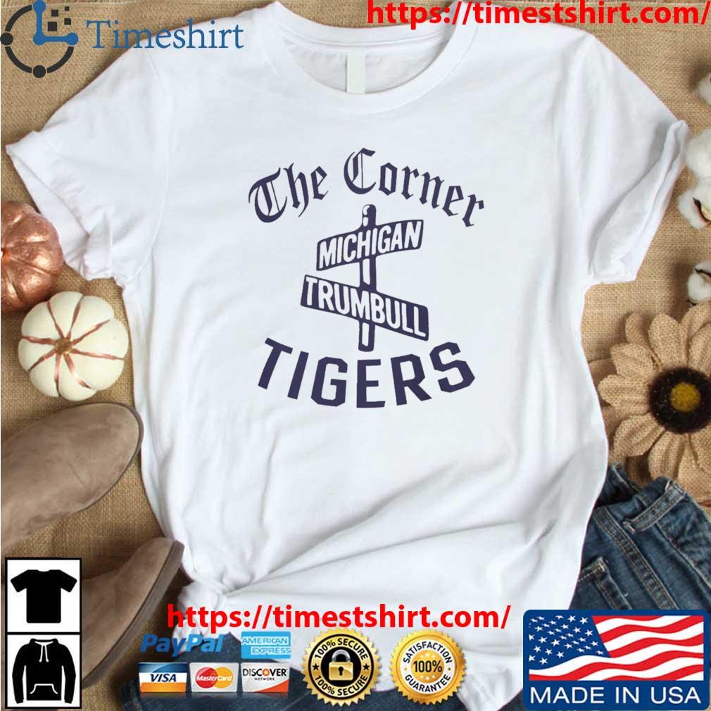 Detroit Tigers Homage The Corner Michigan Trumbull Tri-Blend Shirt