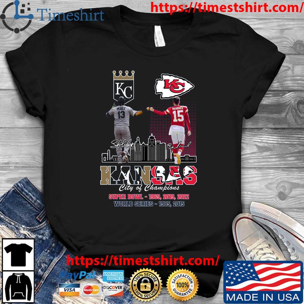 Official Kansas Chiefs City Patrick Mahomes And City Royals Perez City Of  Champions Shirt, hoodie, sweater, long sleeve and tank top