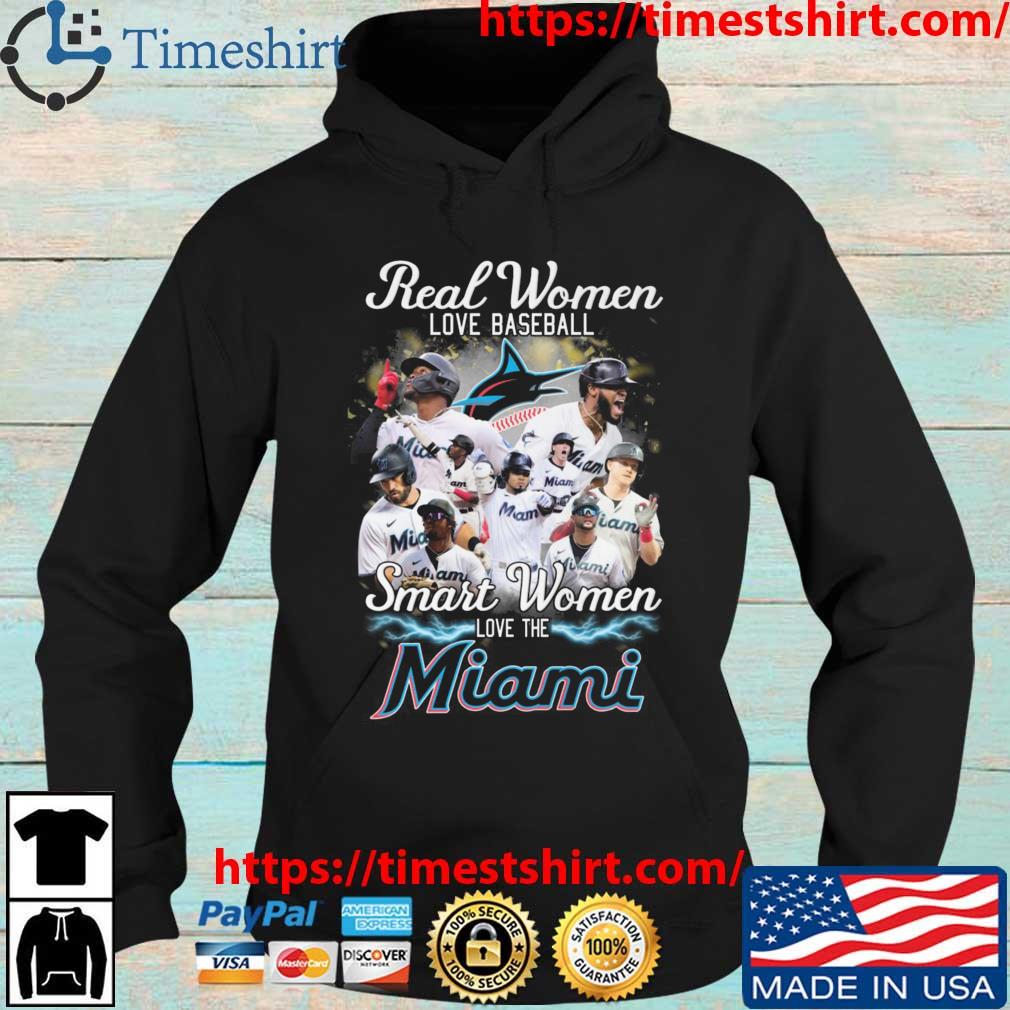 Official real Women Love Baseball Smart Women Love The Miami Marlins Shirt,  hoodie, sweater, long sleeve and tank top