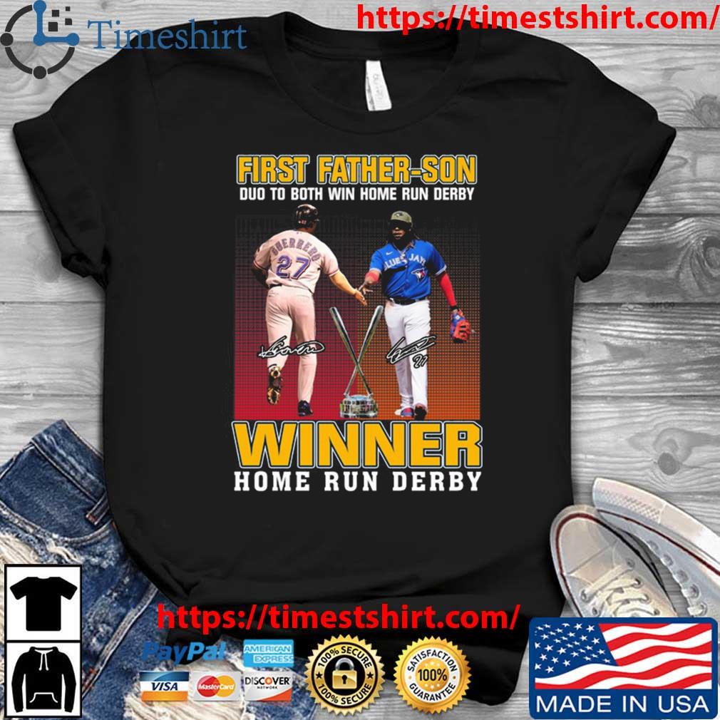 Winner Home Run Derby First Father-Son Vladimir Guerrero Vladimir Guerrero  Jr. signature shirt, hoodie, sweater, long sleeve and tank top