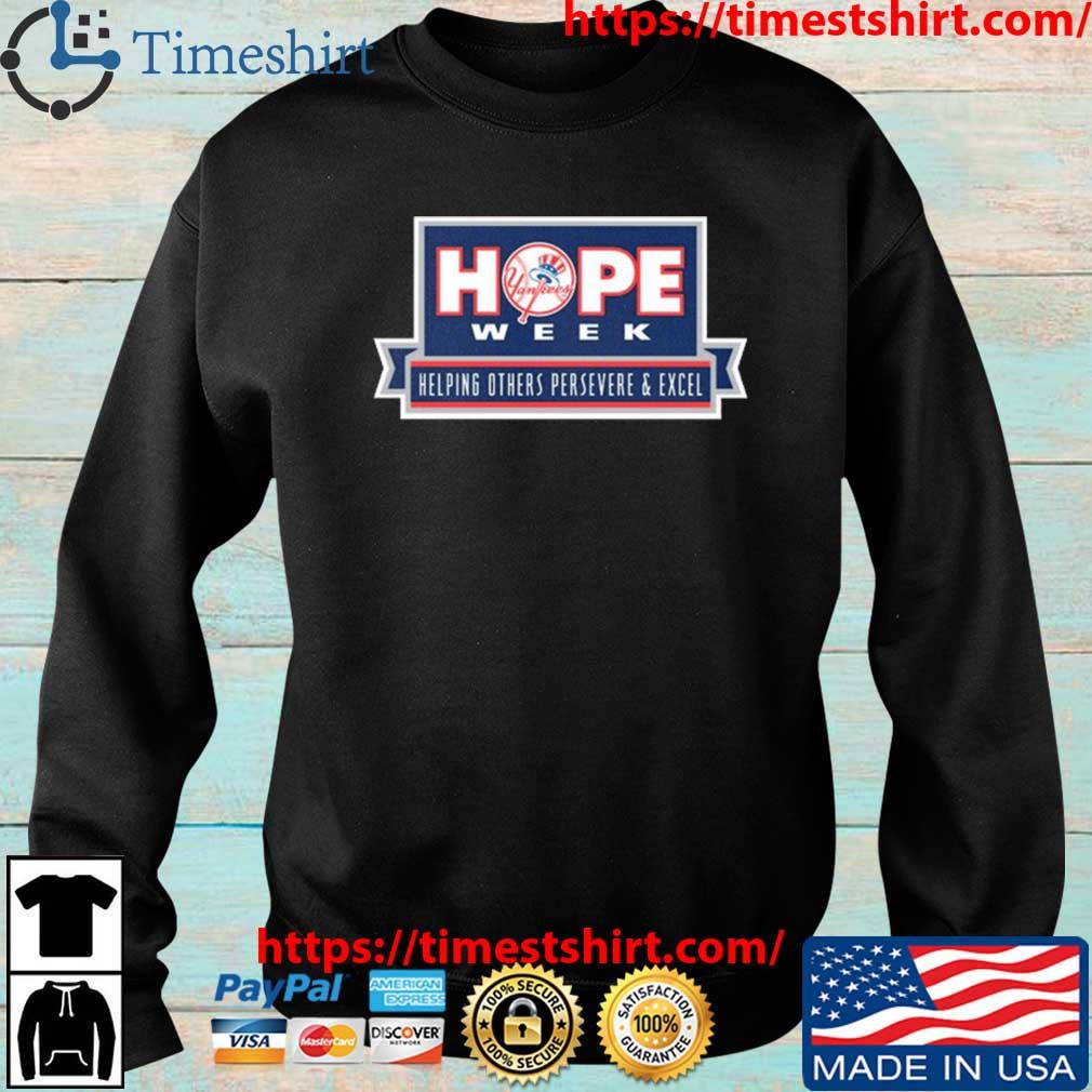 Original nike Yankees Hope Week Helping Others Persevere and Excel 2023  Shirt - Limotees