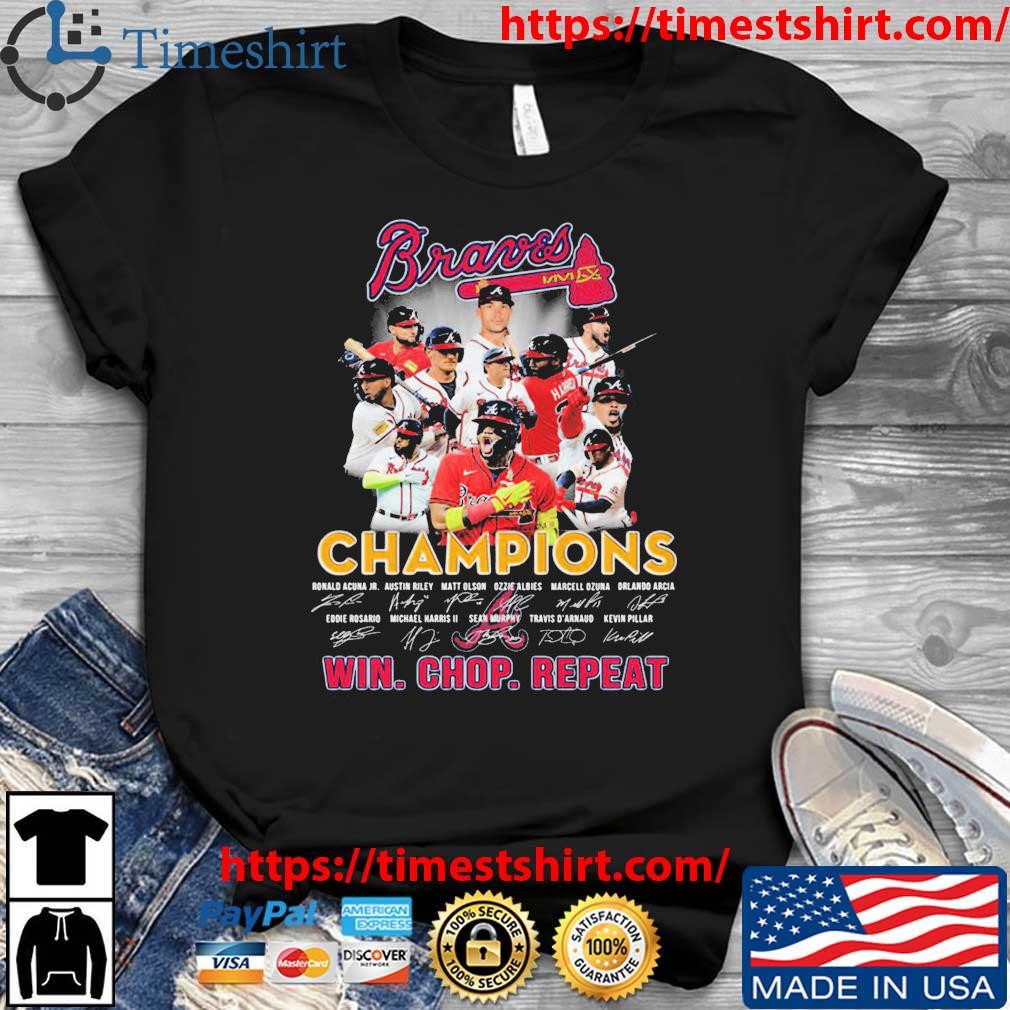 Atlanta Braves Champions Win Chop Repeat Shirt, hoodie, sweater