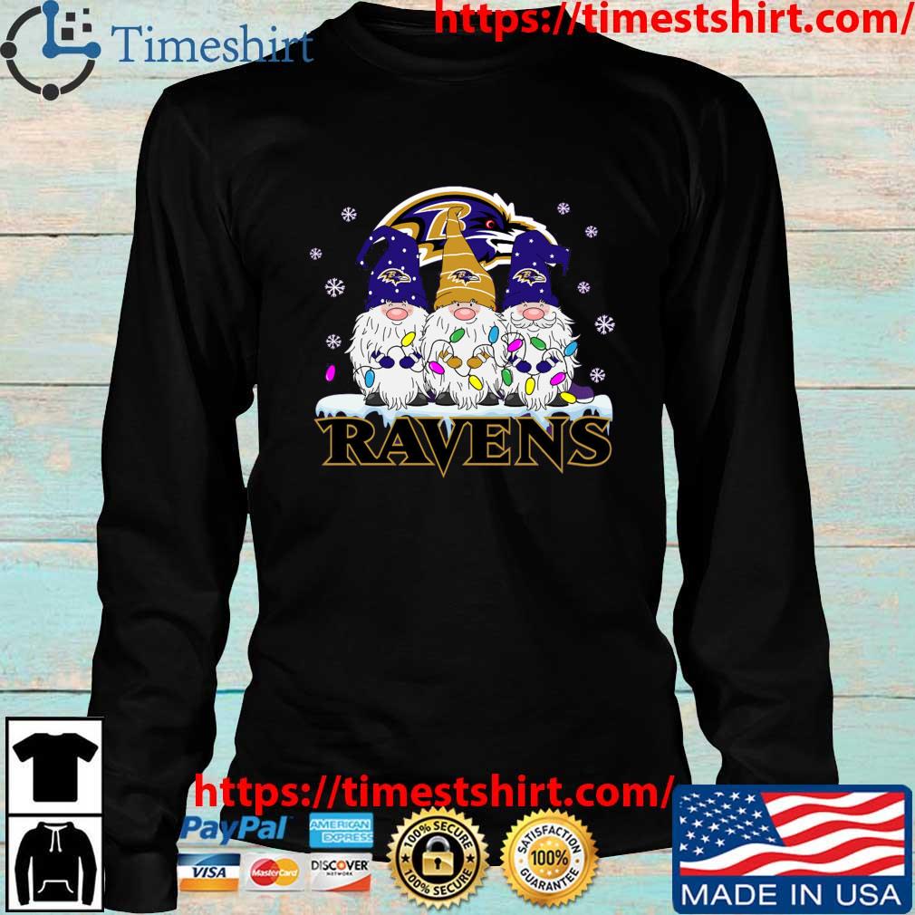 Baltimore Ravens Football Gnomes Christmas 2023 Shirt