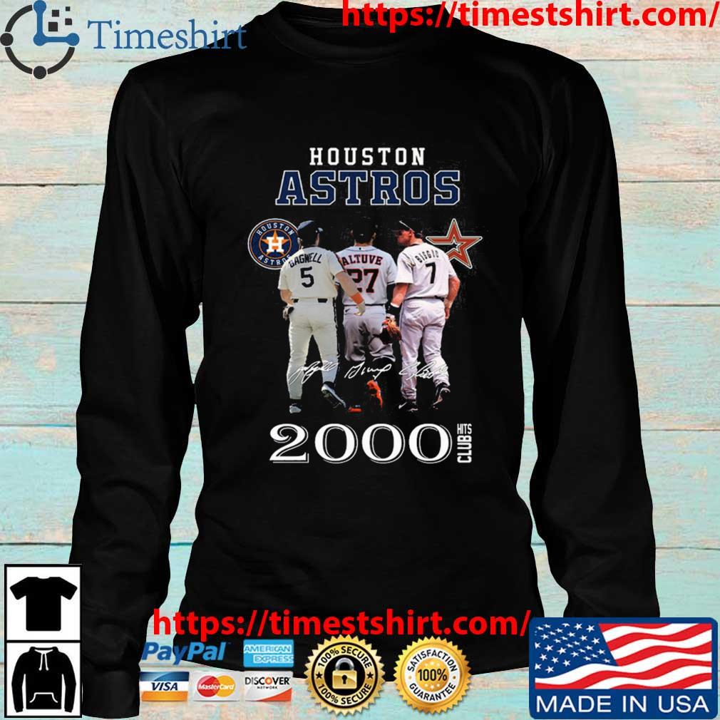 Houston Astros 2000 Hits Club Legend Signatures Shirt, hoodie, sweater, long  sleeve and tank top