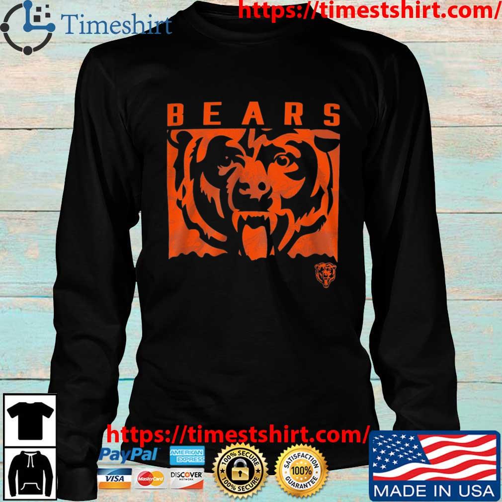 NFL Team Apparel Youth Chicago Bears Liquid Camo Navy T-Shirt