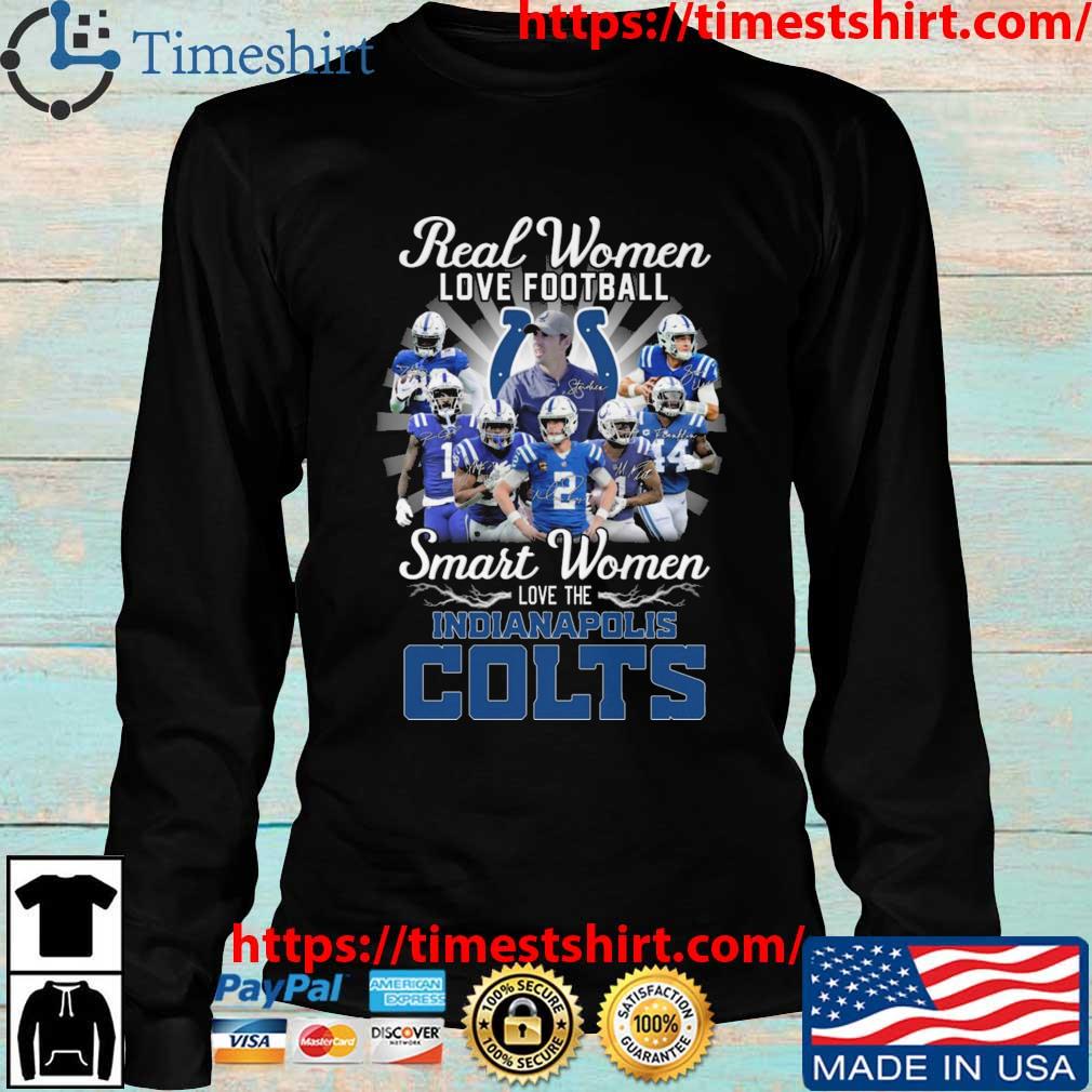 Real women love football smart women love the Indianapolis Colts heart logo  gift shirt, hoodie, sweater, long sleeve and tank top