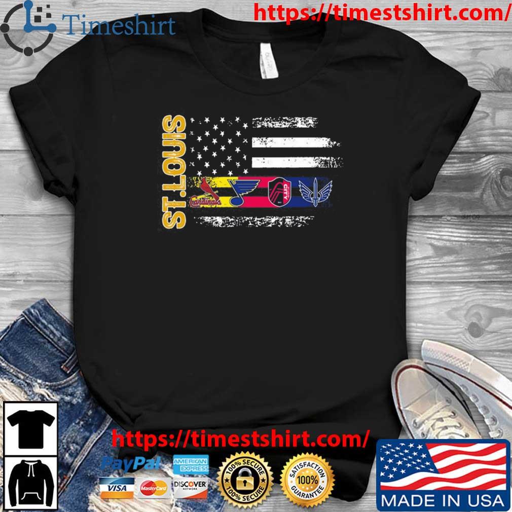 St Louis Battlehawks St Louis Cardinals St Louis Blues St Louis City SC  logo shirt, hoodie, sweater, long sleeve and tank top