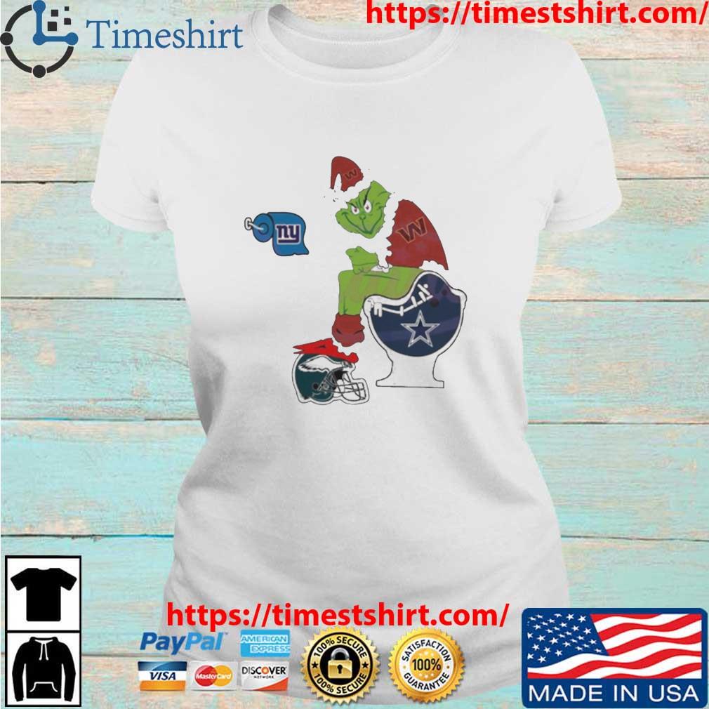 Philadelphia Eagles Santa Grinch toilet Dallas Cowboys shirt