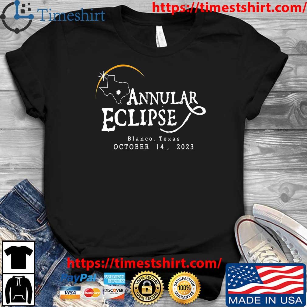 Annular Eclipse Blanco Texas October 14 2023 t-shirt