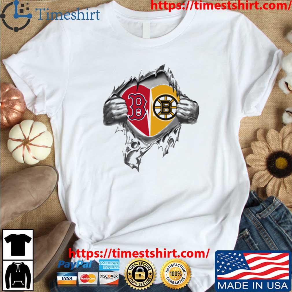 Blood Inside Me Boston Red Sox And Boston Bruins 2023 Shirt - Peanutstee