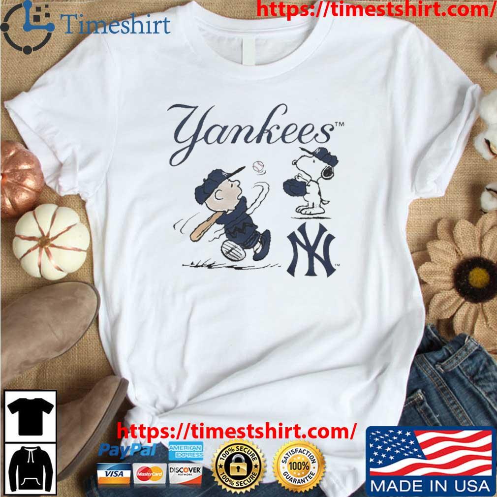 New York Yankees Let's Play Baseball Together Snoopy MLB Shirt 