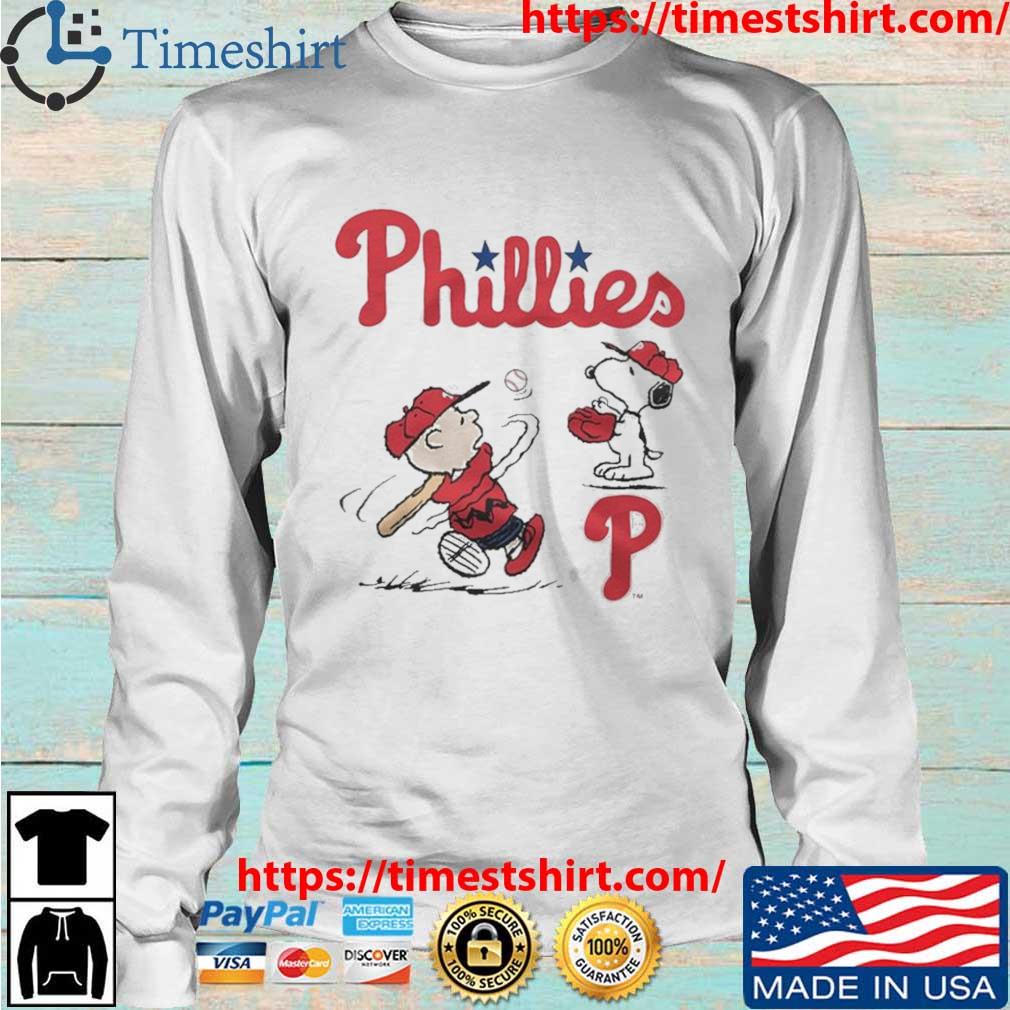 Peanuts Charlie Brown And Snoopy Playing Baseball Philadelphia Phillies  shirt,sweater, hoodie, sweater, long sleeve and tank top