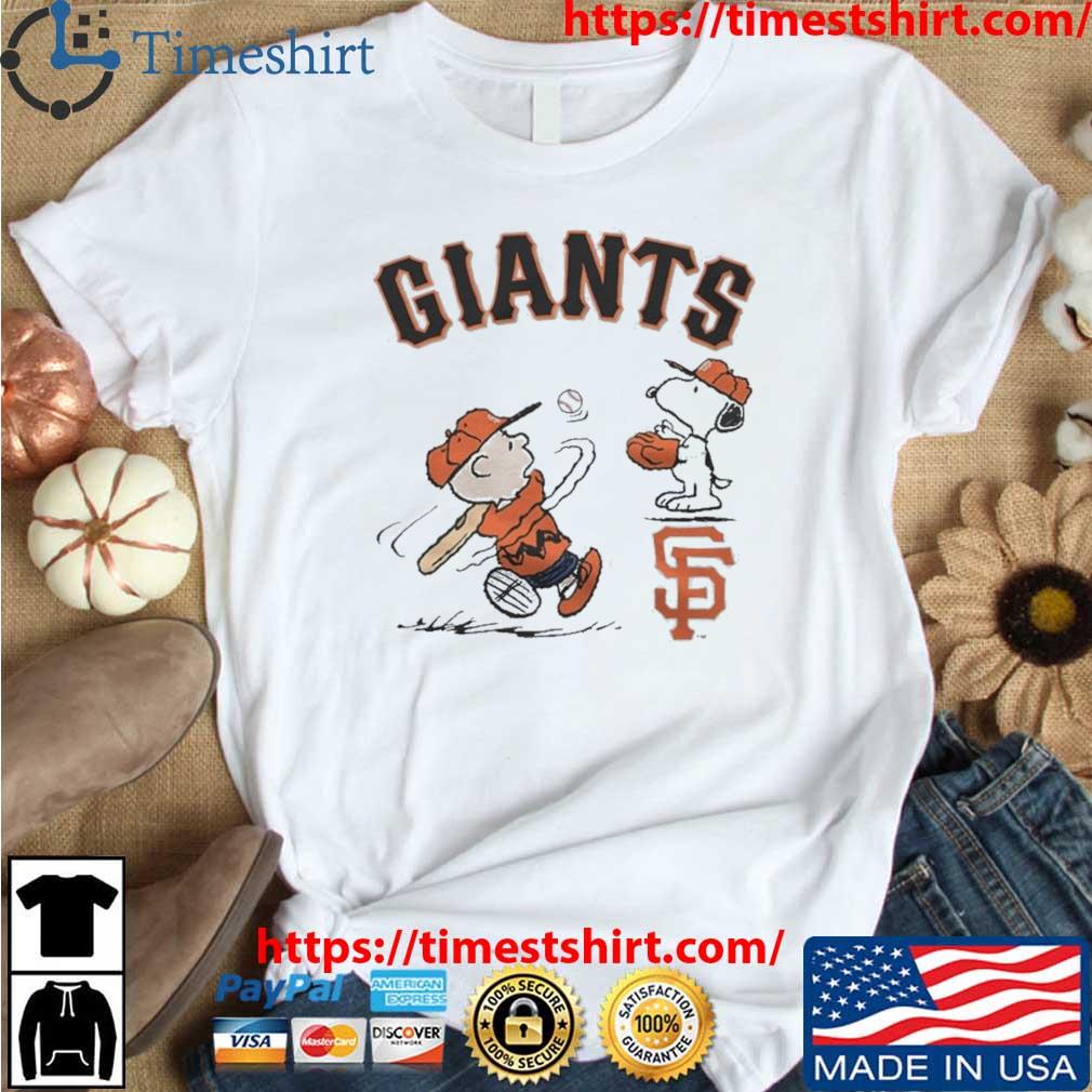 Charlie Brown And Snoopy Playing Baseball San Francisco Giants MLB