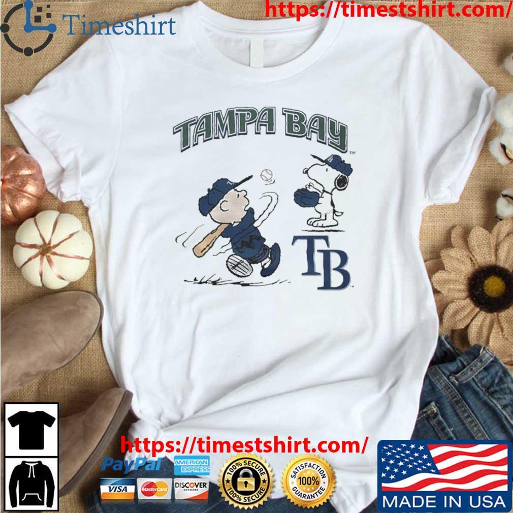 Tampa Bay Rays Let's Play Baseball Together Snoopy MLB Premium Men's T-Shirt  